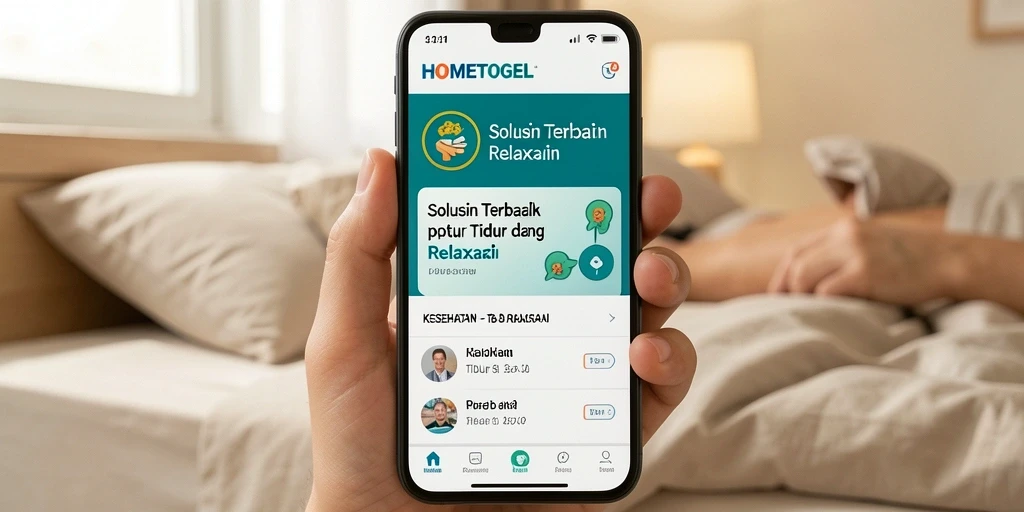 Tampilan antarmuka utama HOMETOGEL yang memudahkan pengguna.