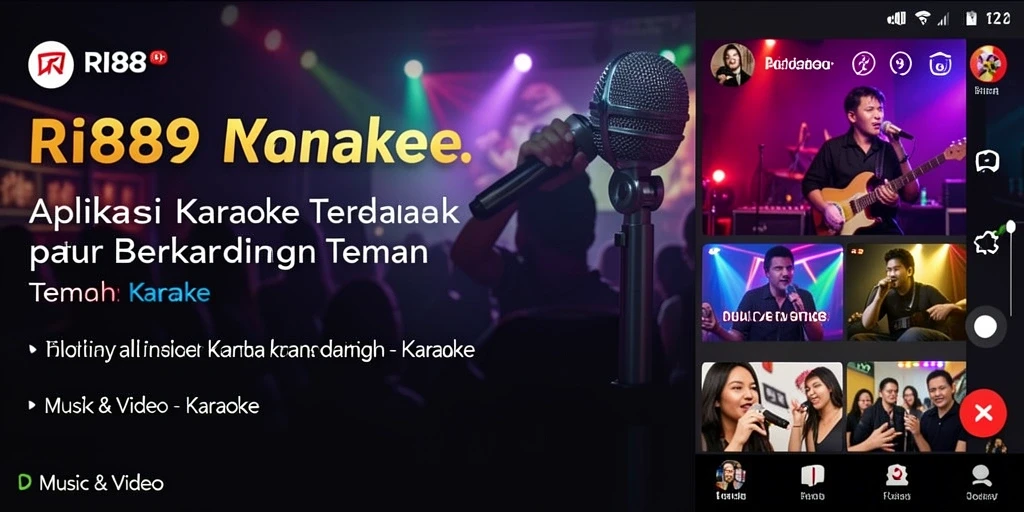 Tampilan antarmuka aplikasi RI889 yang menarik dan user-friendly.