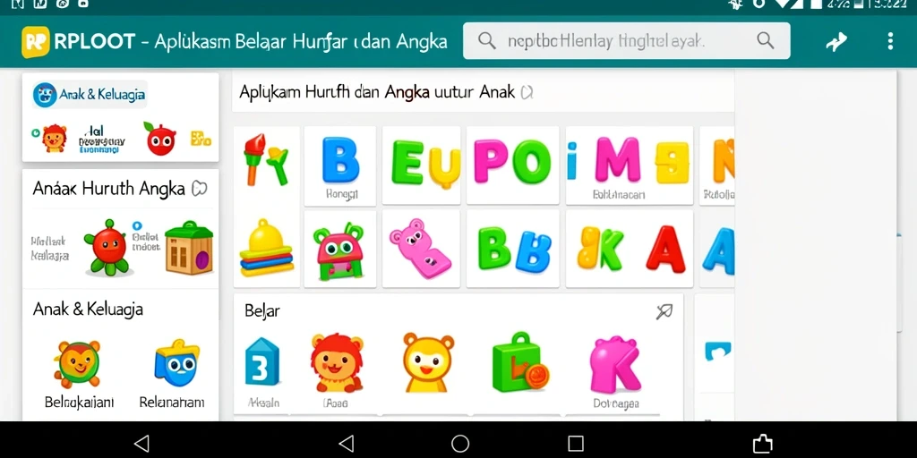 Tampilan antarmuka yang edukatif dan menarik dalam RPLOOT.