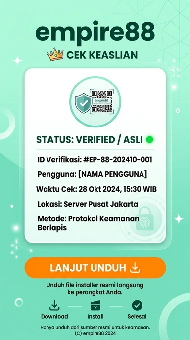 Tampilan kanal resmi empire88